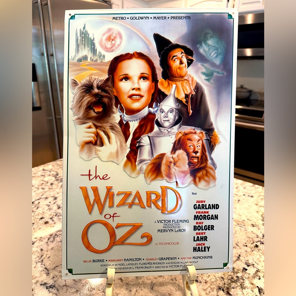 Vintage Wizard of Oz Metal Sign